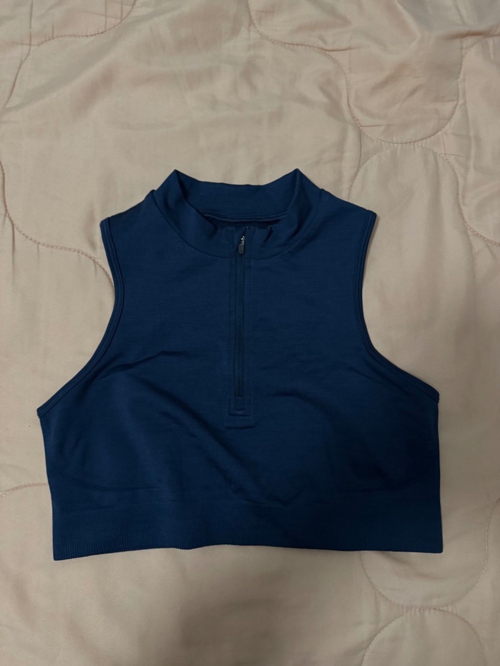 Women's Best Define Seamless Half Zip Crop Tank
